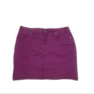 Sonoma Life + Style Modern Skirt Burgundy Size 14